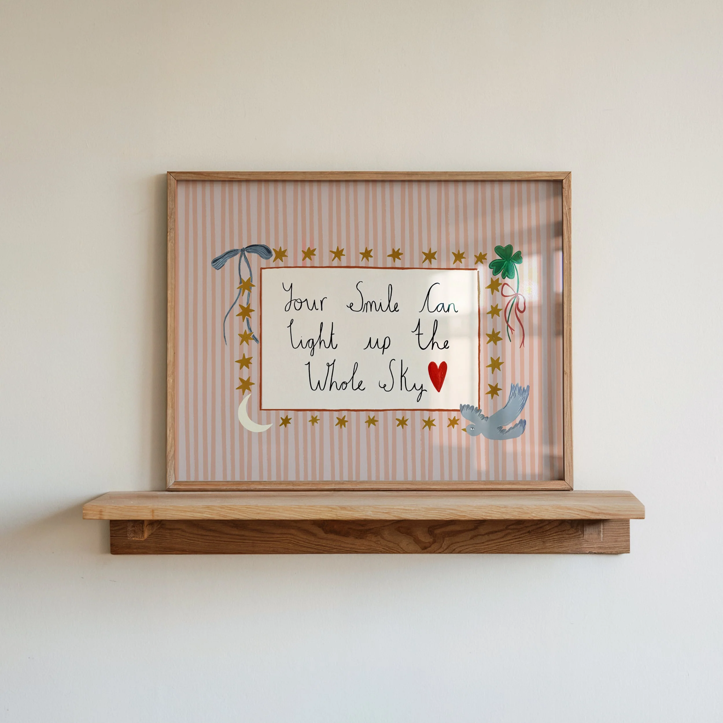 Your Smile Can Light Up the Whole Sky Art Print