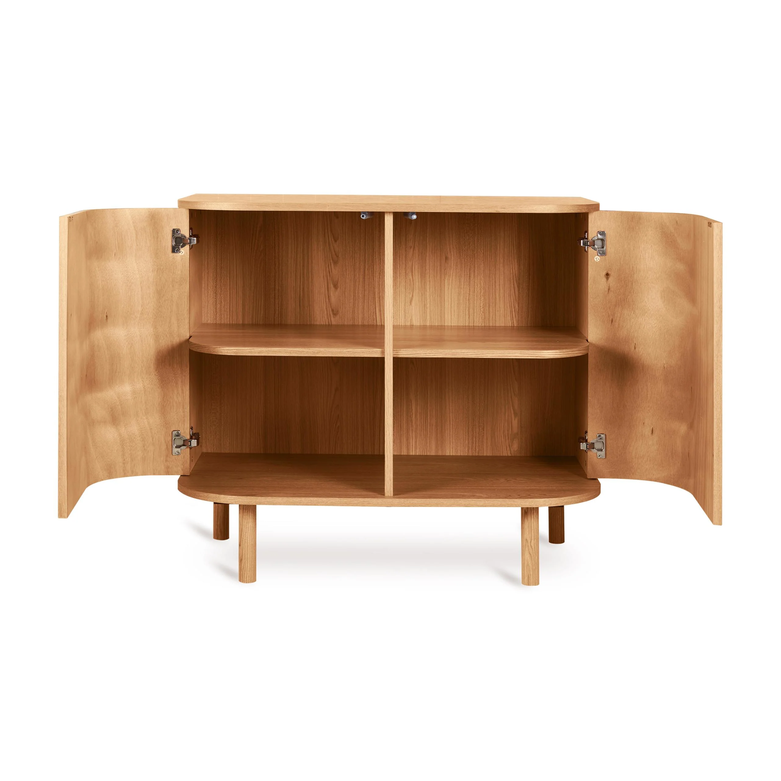Yume Wooden 2 Door Chest of Drawers (Natural Ash) - Image 5