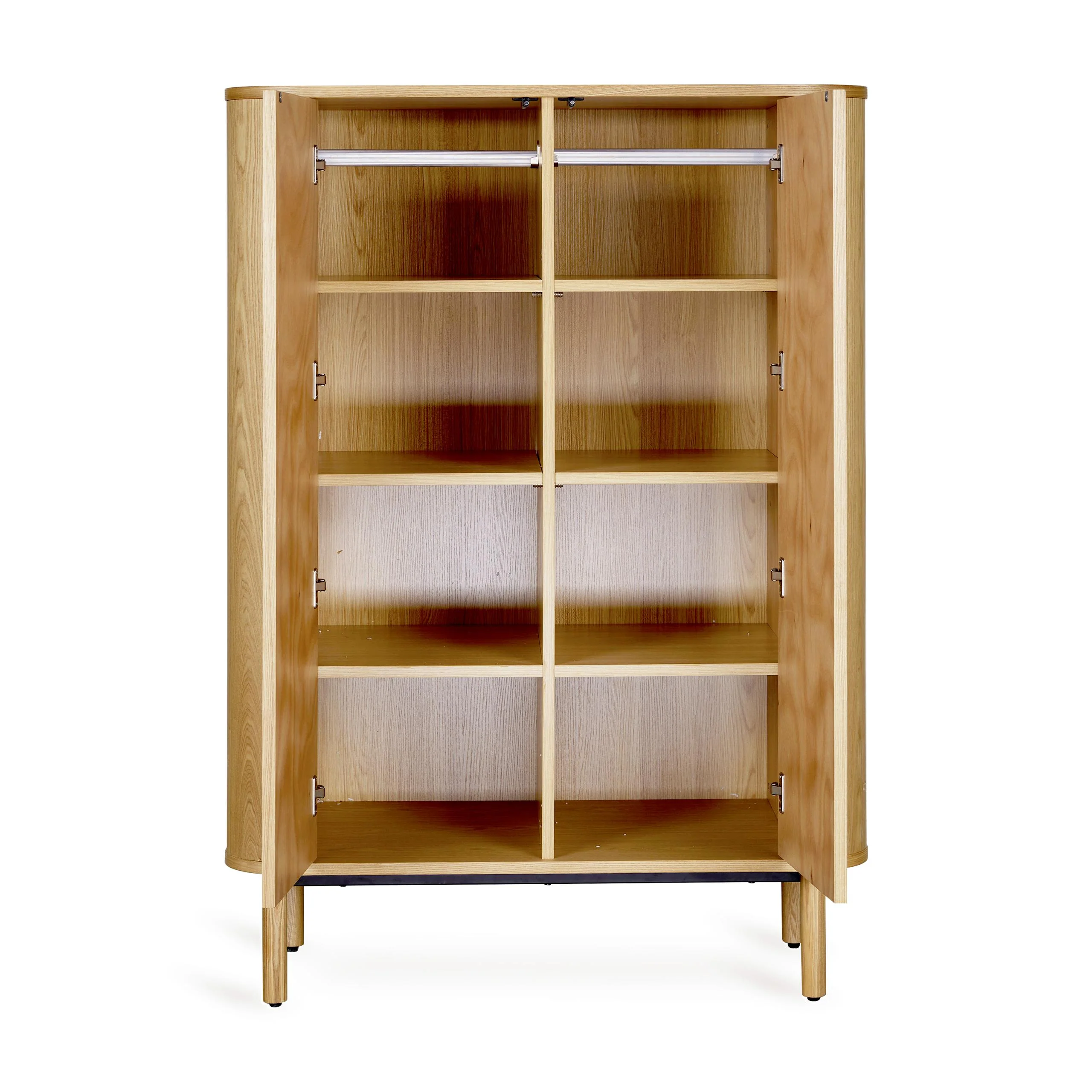 Yume Wooden Flat Door Wardrobe (Natural Ash) - Image 4