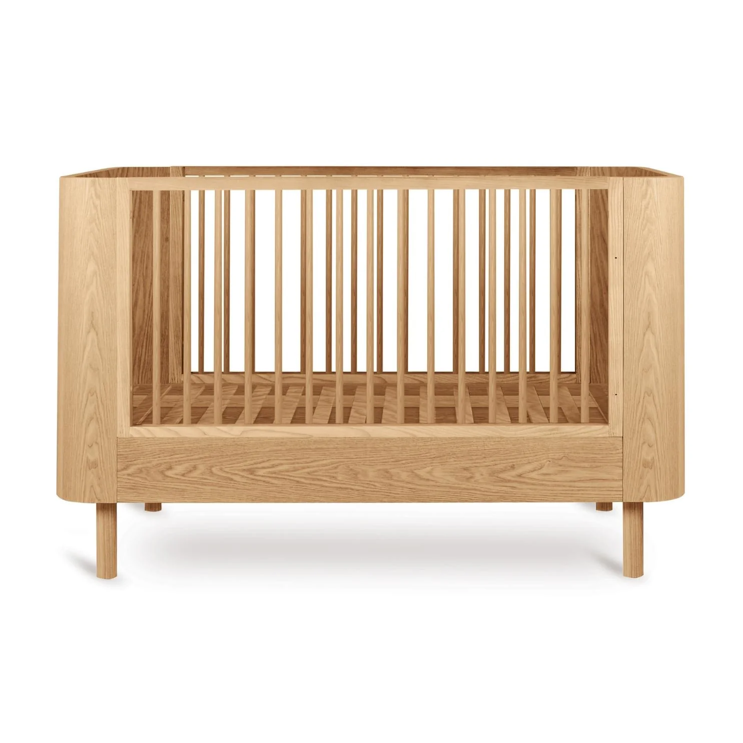 Yume Wooden Height Adjustable Cot Bed (Natural Ash) - Image 3