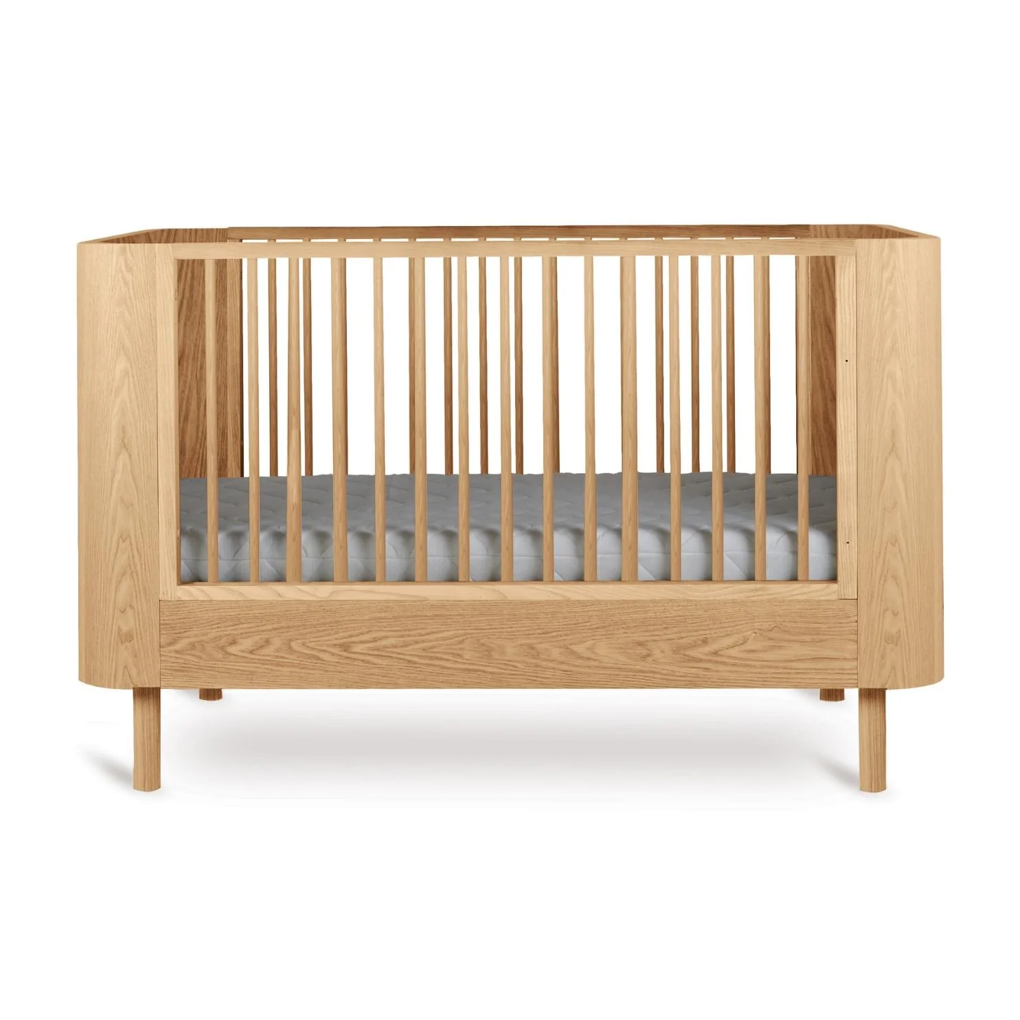 Yume Wooden Height Adjustable Cot Bed (Natural Ash) - Image 4
