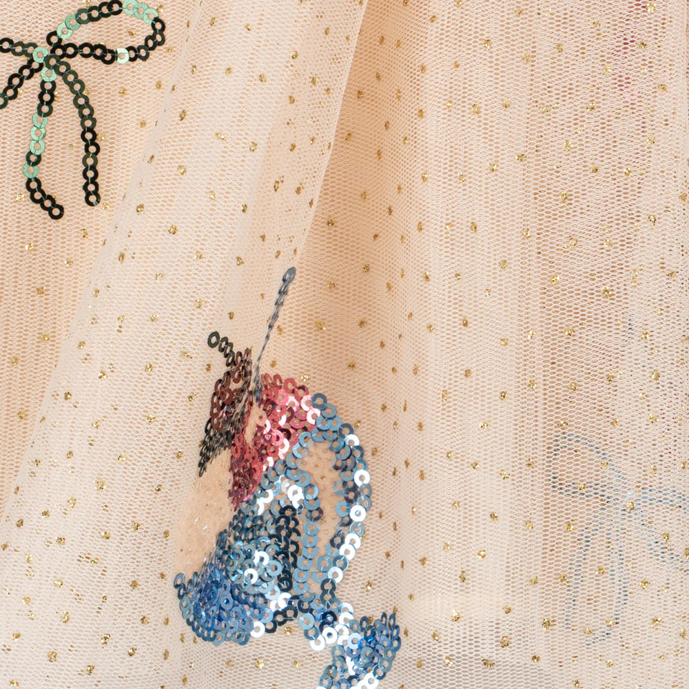Yvonne Sequin Gelato Print Tulle Party Dress - Image 11