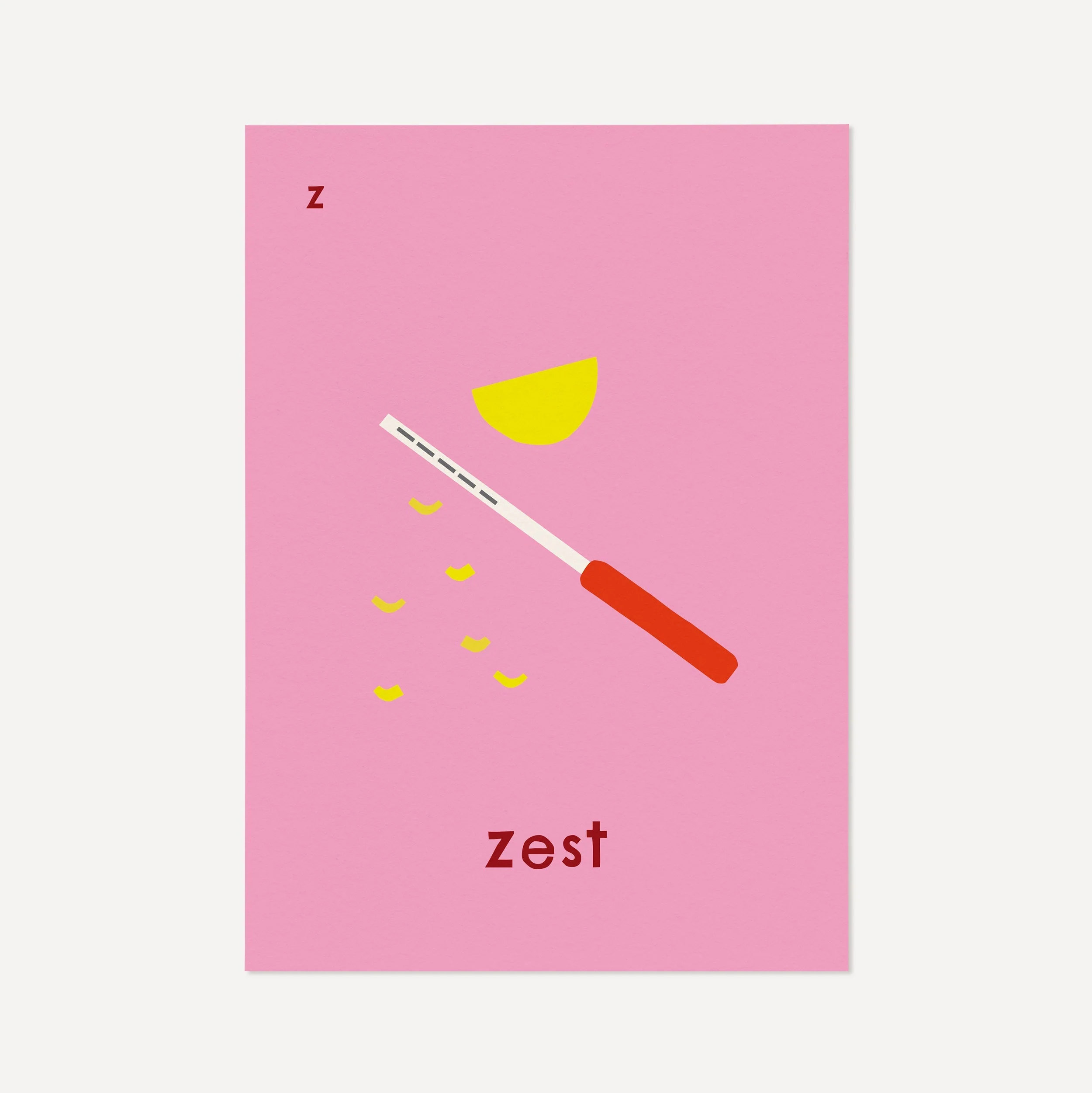 Z for Zest- Alphabet Art Print - Image 2