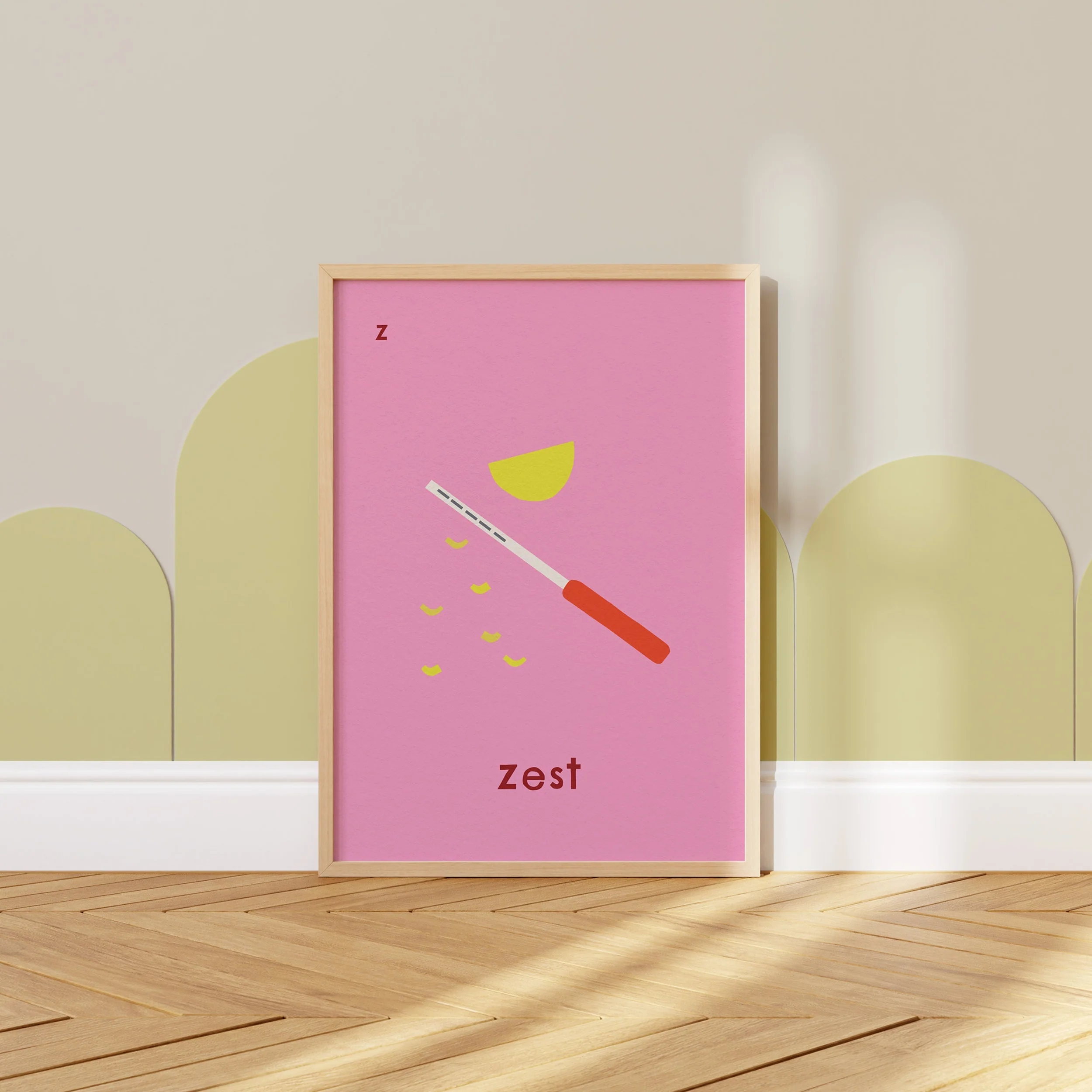 Z for Zest- Alphabet Art Print - Image 5