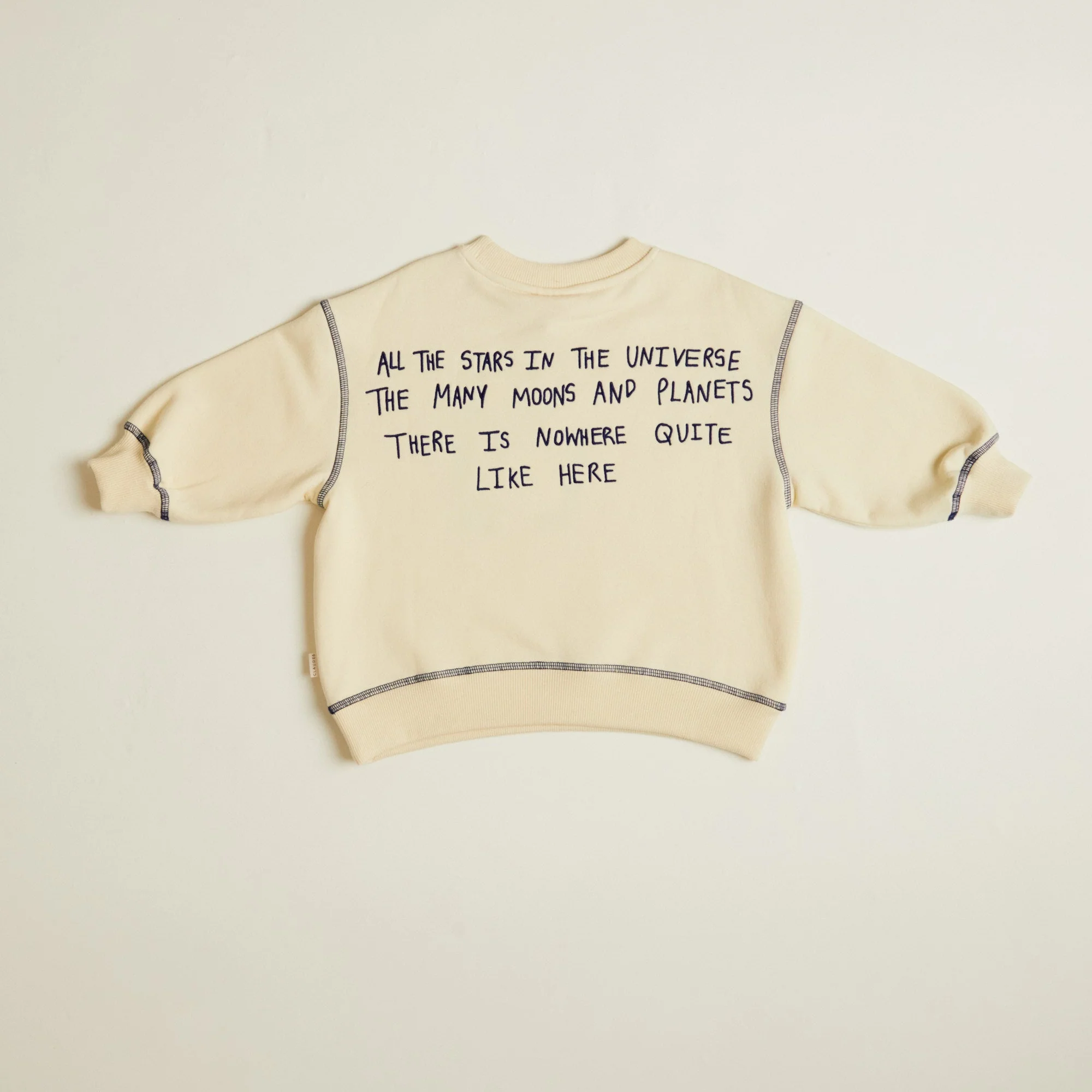 Zenith Space Nowhere like Here Cotton Vanilla Sweatshirt - Image 6